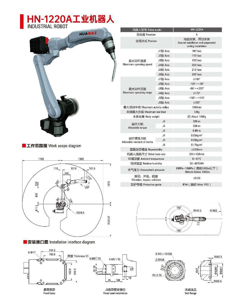 HN-1220A工業(yè)機器人